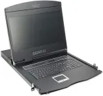 Digitus 19" LCD KVM Konsole, 8-Port VGA, deutsche Tastatur