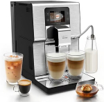 Kohvimasin Krups EA879E Intuition Experience Hot&Cold Kaffeevollautomat Silber