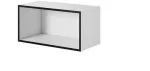 Cama MEBLE Cama open storage cabinet ROCO RO4 75/37/37 white/black