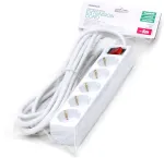 Omega pikendusjuhe OL5G5W 5m, valge