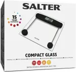 Kaalud Salter 9208 BK3R Compact Glass Electronic Bathroom Scale
