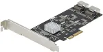 V&otilde;rgukaart Startech .com SATA PCIe Controller 8 Port - 6 Gbit/s PCI Express SATA Adapter - SATA PCIe Schnittstellenkarte - PCI-e x4 Gen 2 zu SATA III - SATA HDD/SSD (8P6G-PCIE-SATA-CARD)