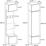 TOP E SHOP HAGA III 1SZ2W Wardrobe &ndash; Artisan Oak