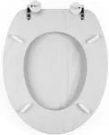 Beldray LA00000073WHTEU7 Wooden Toilet Seat