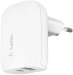 Belkin 37W DUAL CHARGER 25W USB W/POWER DELIVERY 12W USB-A WHITE