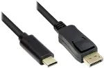 Alcasa Good Connections Adapterkabel USB-C an DP1.2 schwarz 1m