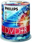 Toorikud Philips 1x100 DVD+R 4,7GB 16x SP
