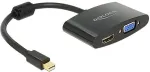 Delock Adapterkabel mini DisplayPort St > VGA / HDMI schwarz