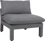 Home4you Mooduldiivan FLUFFY 1-kohaline ilma k&auml;etugedeta osa, hall