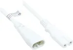 Alcasa Good Connections Euro-Verl&auml;ngerung C8-St/C7-Bu wei&szlig; 2m