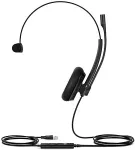 Yealink Network Technology Yealink UH34 Lite Mono Teams Kablet Hovedtelefoner Sort