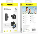 Awei Lavalier microphone MK3 Duo black