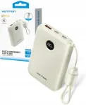 VENTION 10000mAh Powerbank 2xUSB-C 1xUSB-A 22.5W, beige