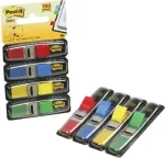 Post-it Indeksid 11,9 x 43,1 mm, 4 v&auml;rvi, 4*35 tk