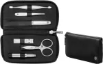 Zwilling Twinox Travel Set - Black Leather Case, 6 Pieces - Black