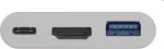 Goobay USB-C multiport-adapter HDMI, PD, hvid