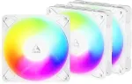 Arctic P12 Pro Reverse A-RGB (White) - 3 Pack - Kabinet k&oslash;ler - 120mm - Hvid med RGB