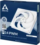 NONAME ARCTIC P14 with PWM Pressure-Optimised Fan, 4-pin, 140mm, White