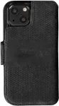 Krusell Kaitse&uuml;mbris kaanega Leather PhoneWallet, Apple iPhone 13, naturaalsest nahast, must,