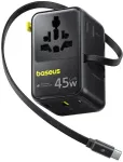 NONAME Baseus PicoGo AG11 universalais celojuma adapteris 2AC+2U+2C 45 W E0307F00 (6942521203475)