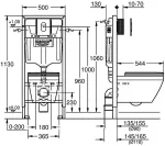 GROHE Solido, 102514SH00, 5-in-1, 1,13 m