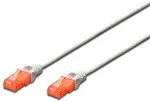Digitus Professional - Patch-Kabel - RJ-45 (M) bis RJ-45 (M) - 25 cm - UTP - CAT 6 - geschirmt, halogenfrei, ohne Haken - wei&szlig;