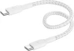 Belkin BOOST CHARGE braided Cab. USB-C/USB-C 15cm wh.CAB004BT0MWM