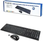 Klaviatuur LOGILINK Tastatur Wireless 2,4GHz mit Maus black