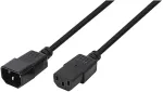 LOGILINK Power Cord Extension, IEC M/F, 1.80m