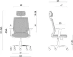 UNIQUE Ergonomic office chair ESTA black