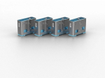 Lindy USB Type A Port Key with 4 Locks (Code Blue)