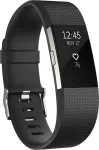 Fitbit Charge 2 - Silber - Aktivit&auml;tsmesser mit Band - schwarz - S - einfarbig - Bluetooth - 32 g - Silber