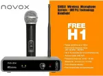 NOVOX Free H1 - Wireless set with handheld microphone Black