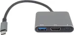 PREMIUMCORD USB-C to HDMI + USB3.0 + PD adapter, 4K and FULL HD 1080p resolution