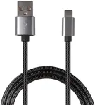 2GO USB Lade-/Datenkabel "Luxury" f. USB-C 3.1 100cm grau