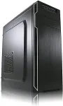 Korpus LC-POWER LC Power Classic 7038B - Midi Tower - ATX - ohne Netzteil - Schwarz, Geb&uuml;rstetes Aluminium / Schwarz - USB/Audio
