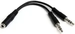 StarTech.com MUYHSFMM, 3.5mm, 2 x 3.5mm, Male/Female, Black, 125.00, 10.00