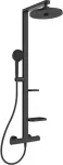 No name SHOWER SET ALU+ BLACK MATT