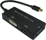 VALUE 12993154 0.1 m Mini DisplayPort DisplayPort + DVI + HDMI Black