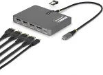 Startech USB-C TO QUAD DP ADAPTER ADAPTER 4K 60HZ DISPLAYPORT PD