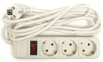 Noname Extension cord 3m, 3 sockets, with switch