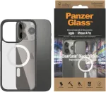 PANZERGLASS Kaitse&uuml;mbris MagSafe ClearCase, Apple iPhone 14 Pro, l&auml;bipaistev musta &auml;&auml;rega,