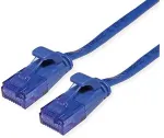 VALUE Patchkabel Cat.6A (Class EA) UTP, extra-flach, blau, 3 m