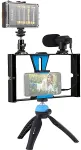NONAME Blogging Smartphone Video Rig (LED Light, Tripod Mount, Phone Holder, Mic)
