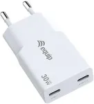 Equip Ladeger&auml;t 2Port USB-C PD3.0 GaN Slim 30W &Uuml;SS ws