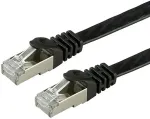 VALUE Patchkabel Kat.6 Class E FTP extra-flach schwarz 0,5m