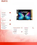 K&otilde;vaketas Lexar Media SSD PLAY X 1TB PCIe4 2230 7400/6400MB/s