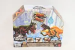 Mattel Jurassic World Dino Reveal 2 Dinosaur Toys in Battle Arena, Warm Water Changes Decoration