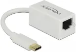 Delock USB C > Adapter Netzwerk RJ45 (1000 MBit/s) wei&szlig;