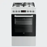 Pliit Beko FSE53320DWCS Freestanding cooker Electric Gas Black, White